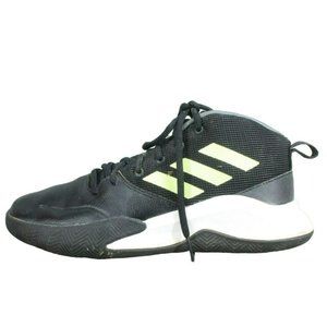 Adidas Ownthegame Black Leather Lace Up Basketball Sneaker Shoes Size 6